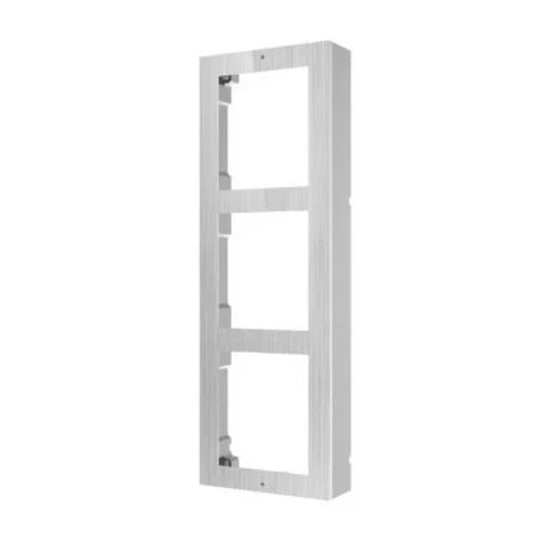 3 Gang Surface Mounting Bracket for Modular Intercom Hikvision DS-KD-ACW3/S Stainless Steel
