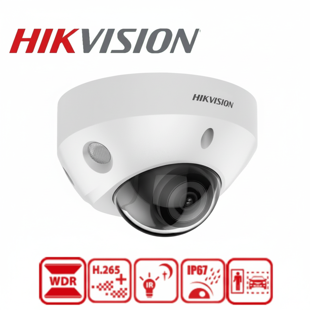 4K/8MPHikvision DS-2CD2583G2-I(S) AcuSense Fixed Mini Dome Network Camera