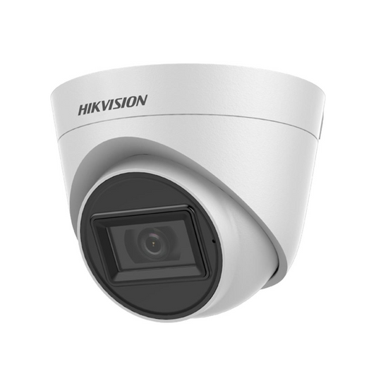 Hikvision 5MP DS-2CE78H0T-IT3FS HD-TVI Turret Camera, 40m Smart IR, Mic - White