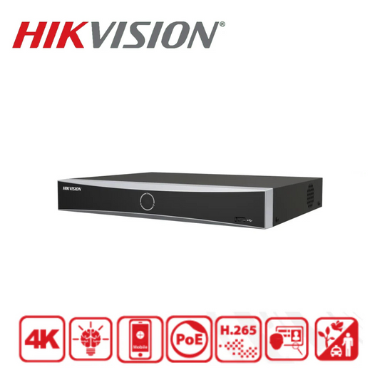 Hikvision 8MP DS-7604NXI-K1/4P Pro Series 4-Channel 4K 1U 1 SATA 4-PoE NVR